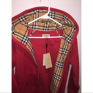 check detail jersey hooded top